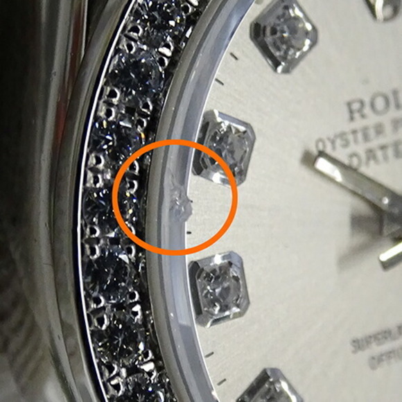 Rolex Datejust 69136G S watch ladies 10P bezel diamond automatic winding AT P... - Picture 12 of 16